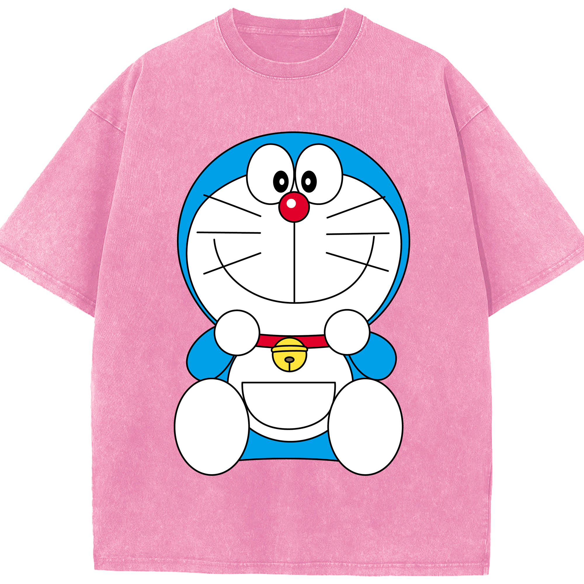 （画像用） ドラえもん Doraemon 綿100% ヴィンテージ風 半袖Tシャツ（フロントプリント）